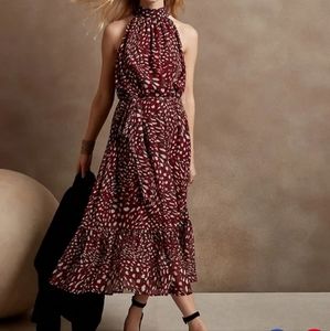 Banana Republic Back Bow Midi Dress